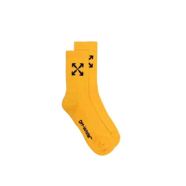 OFF-WHITE 2020 ARROWS KNITTED SOCKS Yellow