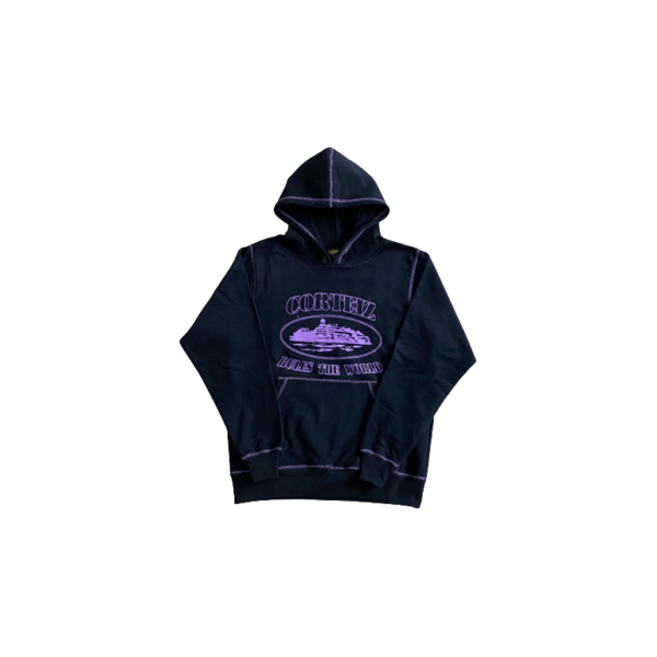 CORTEIZ RULES THE WORLD BLACK/PURPLE TRACKSUIT