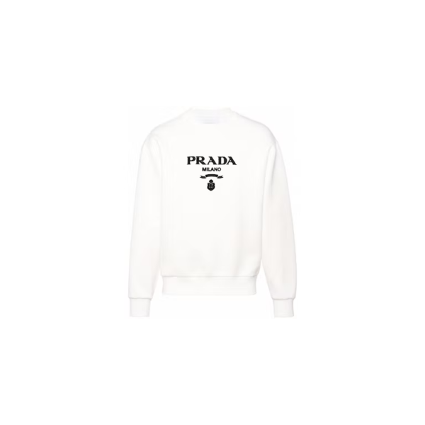 Prada chenille logo sweatshirt