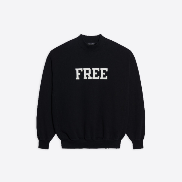 BALENCIAGA FREE CREWNECK - BLACK