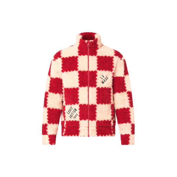 LOUIS VUITTON JACQUARD DAMIER FLEECE BLOUSON