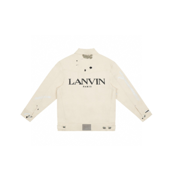 LANVIN X GALLERY DEPT. DENIM JACKET WITH PAINT MARKS