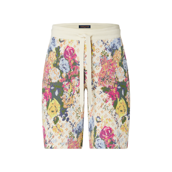 LV FLOWER GRAPHIC JACQUARD SHORTS