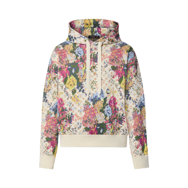 LV FLOWER GRAPHIC JACQUARD HOODIE