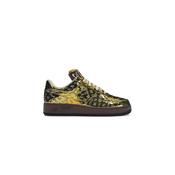 Louis Vuitton Nike Air Force 1 Low By Virgil Abloh Metallic Gold