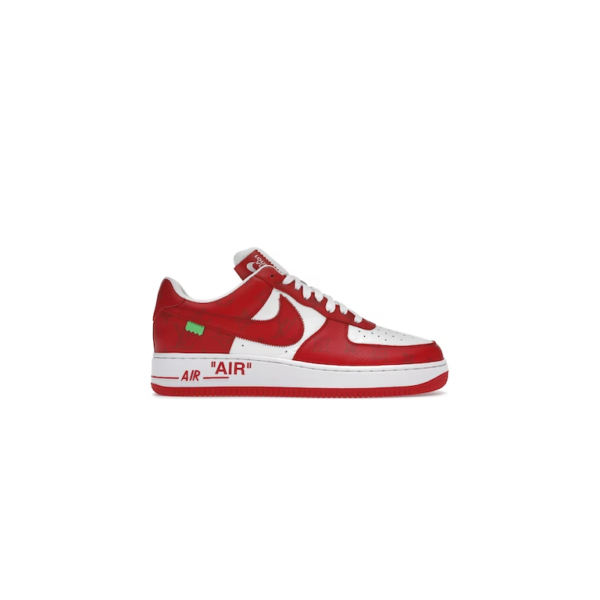 Louis Vuitton Nike Air Force 1 Low By Virgil Abloh White Red