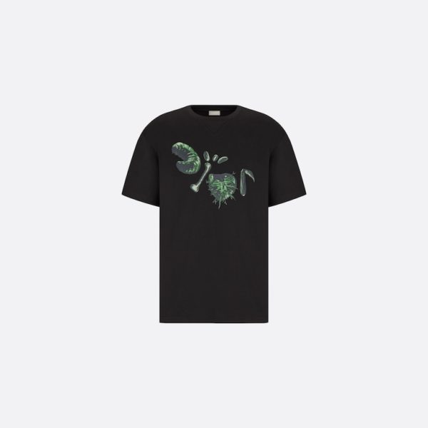 OVERSIZED CACTUS JACK DIOR T-SHIRT Black Cotton Jersey