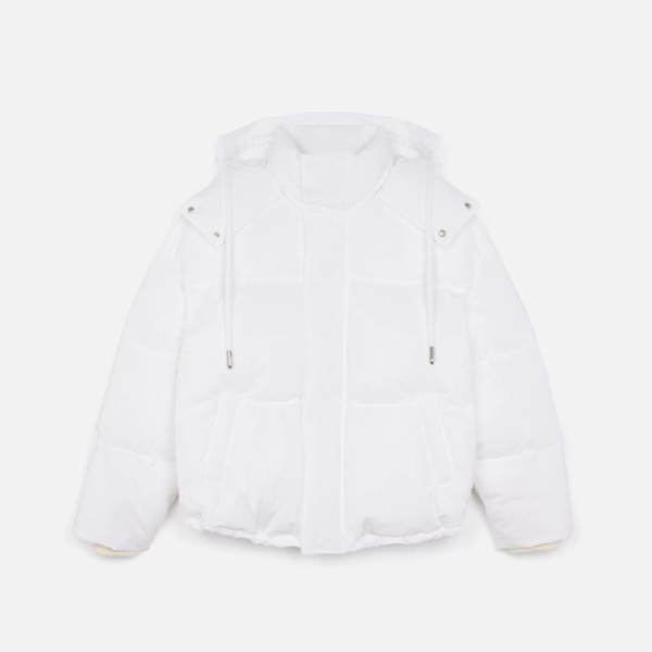 Patch Ami De Coeur short Down Jacket - WHITE