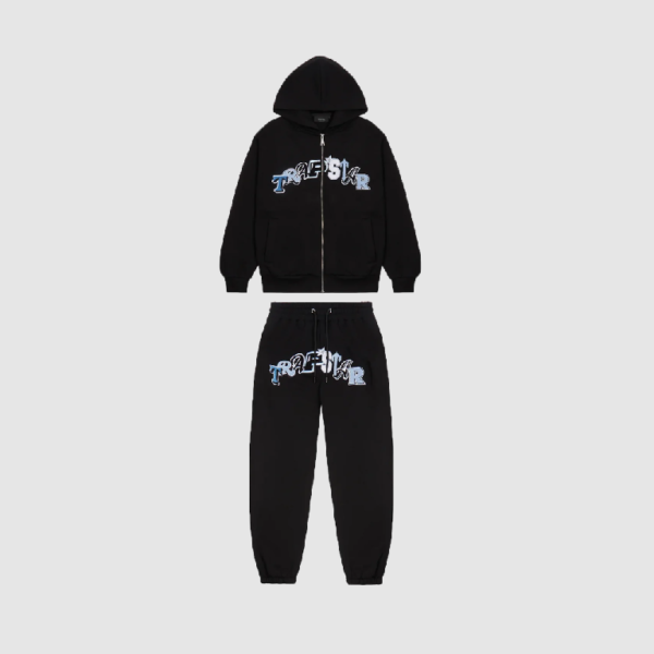 TRAPSTAR WILDCARD TRACKSUIT - BLACK/BLUE