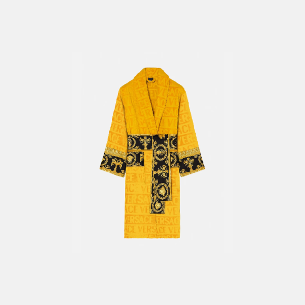 VERSACE I LOVE BAROQUE BATHROBE - YELLOW