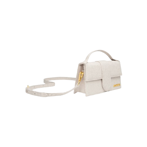 Jacquemus Le grand Bambino LES CLASSIQUES Crossbody flap bag - Light Greige - Image 3