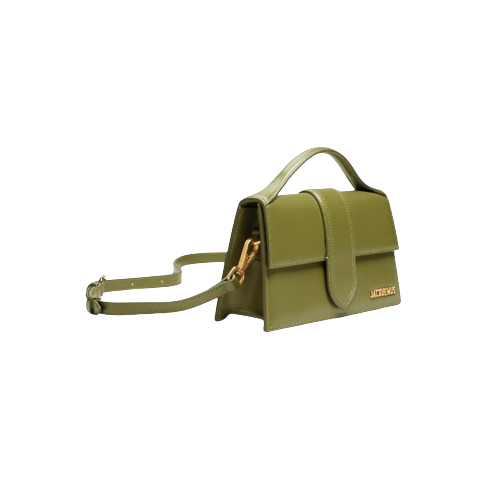 Jacquemus Le grand Bambino LE RAPHIA Crossbody flap bag - Khaki - Image 3