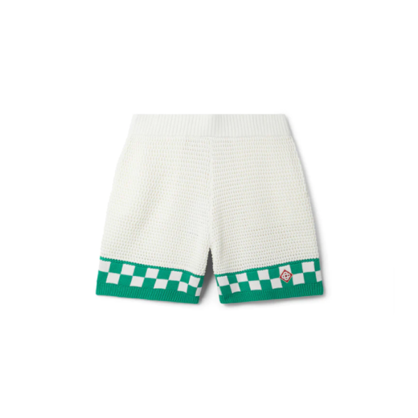 Casablanca Paris Knitted Crochet Shorts