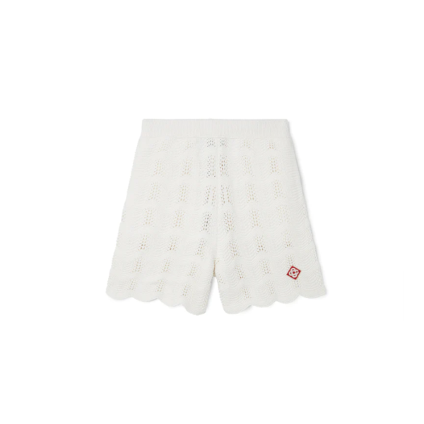 Casablanca Paris Wave Crochet Shorts