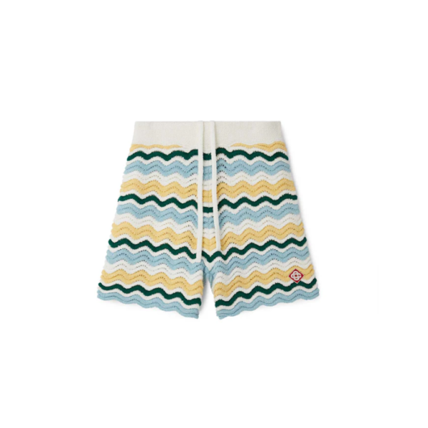 Casablanca Paris Wavy Boucle Shorts